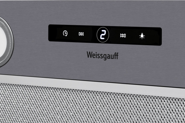 Вытяжка встраиваемая Weissgauff BOX 1200 IX нержавеющая сталь управление: сенсорное (1 мотор)