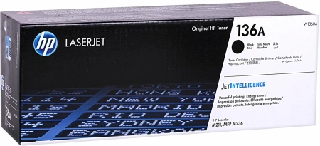 Картридж лазерный HP 136A W1360A черный (1150стр.) для HP LJ M211d/MFP M236