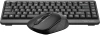 Клавиатура + мышь A4Tech Fstyler FG1110 клав:черный/серый мышь:черный/серый USB беспроводная Multimedia (FG1110 GREY)