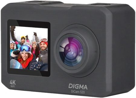 Экшн-камера Digma DiCam 520 серый