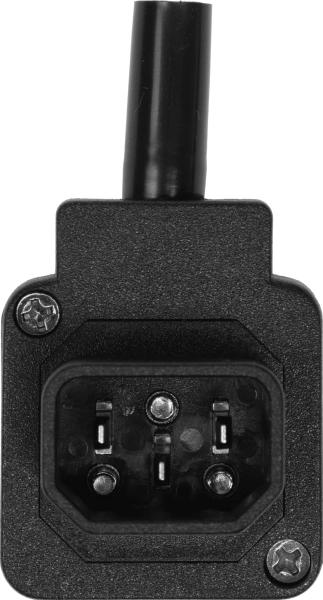 Вилка Lanmaster LAN-IEC-320-C14/90 угловая