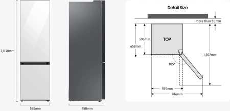 Холодильник Samsung RB38C671DSA/EF 2-хкамерн. серебристый инвертер