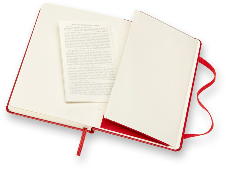 Блокнот Moleskine CLASSIC MM710R Pocket 90x140мм 192стр. линейка твердая обложка красный