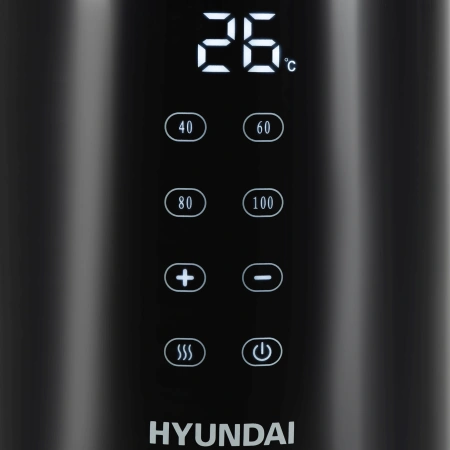 Чайник Hyundai HYK-S4017 1.7л. 2200Вт черный (металл)