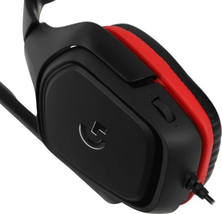 Наушники с микрофоном Logitech G331 черный/красный 2м мониторные (981-000758)