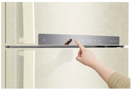 Холодильник LG GN-H702HEHL 2-хкамерн. бежевый глянц. линейный инверторный