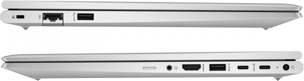 Ноутбук HP ProBook 450 G10 Core i7 1355U 16Gb SSD512Gb Intel Iris Xe graphics 15.6" IPS FHD (1920x1080) Windows 11 Professional silver WiFi BT Cam (822P5UT)