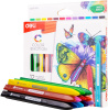 Восковые мелки Deli EC20000 Color Emotion трехгранные 12цв. картон.кор./европод.