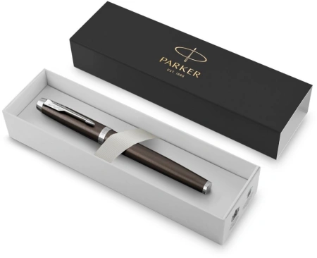 Ручка перьев. Parker IM Core F321 (CW1931650) Dark Espresso CT F сталь нержавеющая подар.кор.