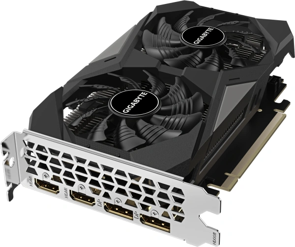 Видеокарта Gigabyte PCI-E 4.0 GV-N3050WF2OCV2-6GD NVIDIA GeForce RTX 3050 6Gb 96bit GDDR6 1477/14000 HDMIx2 DPx2 HDCP Ret