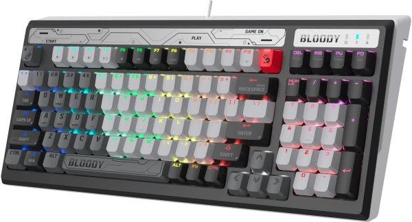 Клавиатура A4Tech Bloody B950 механическая серый/черный USB for gamer LED (B950)