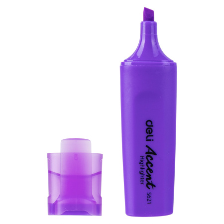 Набор текстовыделителей Deli Accent ES621VIOLET-P Delight скошенный пиш. наконечник 1-5мм фиолетовый