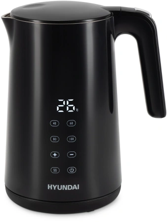 Чайник Hyundai HYK-S4017 1.7л. 2200Вт черный (металл)