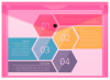 Конверт на кнопке Бюрократ Double Neon DNEPK803A4PINK A4 гориз. пластик 0.15мм розовый