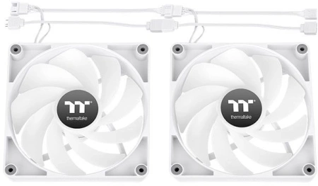 Вентилятор для корпуса Thermaltake CT120 Sync Reverse ARGB 120х120x25 белый 4-pin 31.2дБ (упак.:2шт) (CL-F175-PL12SW-A) Ret