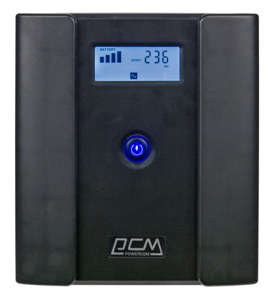 Источник бесперебойного питания Powercom Raptor RPT-2000AP LCD 1200Вт 2000ВА черный