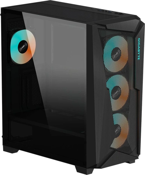 Корпус Gigabyte C301G черный без БП ATX 3x120mm 5x140mm 2xUSB3.0 audio bott PSU
