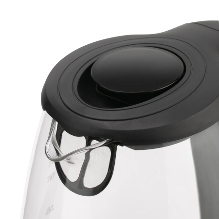 Чайник электрический Maxwell MW-1004 1.7л. 2200Вт черный/прозрачный корпус: пластик/стекло