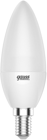 Лампа светодиодная Gauss Elementary 33116T 6Вт цок.:E14 свеча 180B 3000K св.свеч.бел.теп. (упак.:3шт)