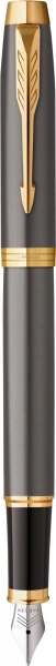 Ручка перьев. Parker IM Premium Grey Core GT (2213776) M черн. черн. подар.кор.