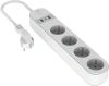 Сетевой фильтр Digma DiPlug Strip 55 белый (STRIP55-4S-3USB-20A-MON)