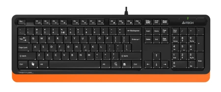 Клавиатура + мышь A4Tech Fstyler F1010 клав:черный/оранжевый мышь:черный/оранжевый USB Multimedia (F1010 ORANGE)