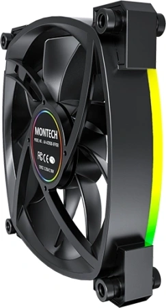 Вентилятор для корпуса Montech AX120 ARGB 120х120x25 черный 4-pin 27дБ (AX120 PWM BLACK) Ret