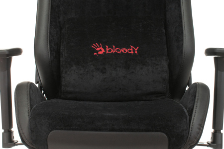 Кресло игровое A4Tech Bloody GC-450 черный текстиль/эко.кожа с подголов. крестов. металл черный