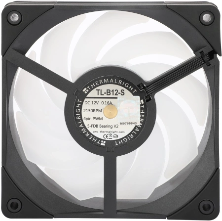 Вентилятор для корпуса Thermalright TL-B12-S ARGB 120х120x25.6 черный 4-pin 28.1дБ Ret