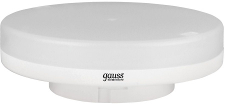 Лампа светодиодная Gauss Elementary 83835 15Вт цок.:GX53 таблетка 180B 6500K св.свеч.бел.хол. GX53 (упак.:1шт)