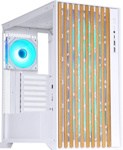 Корпус Formula TimberLine T0 белый без БП ATX 6x120mm 6x140mm 2xUSB3.0 audio