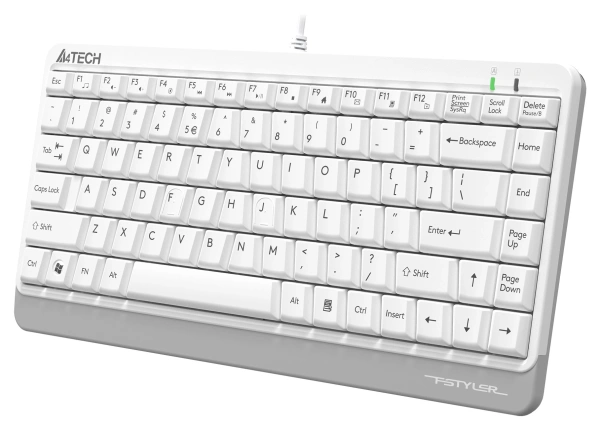 Клавиатура A4Tech Fstyler FKS11 белый/серый USB