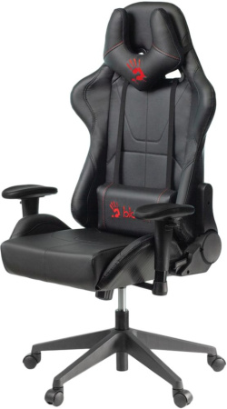 Кресло игровое A4Tech Bloody GC-500 черный эко.кожа крестов.