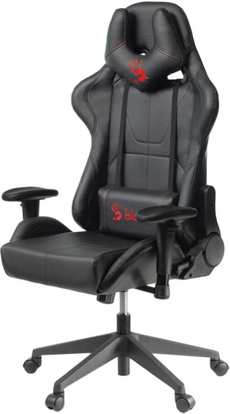 Кресло игровое A4Tech Bloody GC-500 черный эко.кожа крестов.