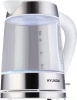 Чайник Hyundai HYK-G3606 1.7л. 2200Вт белый/прозрачный (стекло)