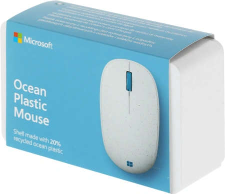 Мышь Microsoft Ocean Plastic Mouse светло-серый оптическая (4000dpi) беспроводная BT (2but)
