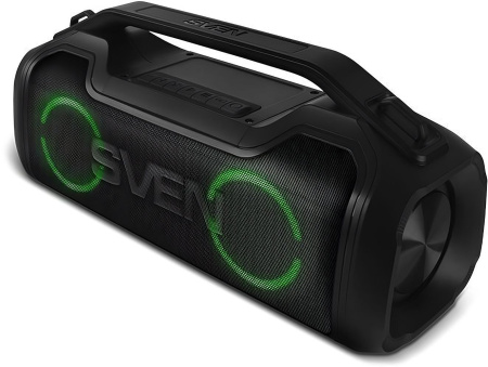 Колонка порт. Sven PS-390 черный 50W 2.0 BT/3.5Jack/USB 10м 3600mAh (SV-021306)