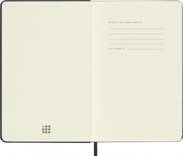 Блокнот Moleskine CLASSIC QP052 Medium 115x180мм 208стр. нелинованный твердая обложка черный