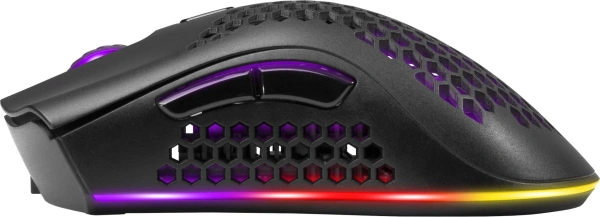 Мышь Defender Warlock GM-709L черный оптическая 2400dpi беспров. USB 7but (52709)