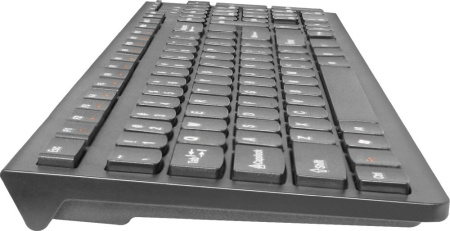 Клавиатура + мышь Defender Columbia C-775 клав:черный мышь:черный USB беспроводная slim Multimedia (45775)