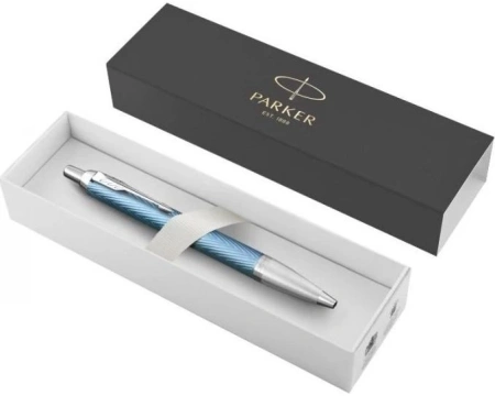 Ручка шариков. Parker IM Premium K318 (CW2143645) Blue Grey CT M син. черн. подар.кор.