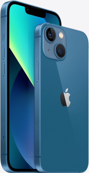 Смартфон Apple A2633 iPhone 13 128Gb 4Gb синий моноблок 3G 4G 1Sim 6.1" 1170x2532 iOS 16 12Mpix 802.11 a/b/g/n/ac/ax NFC GPS GSM900/1800 GSM1900 TouchSc Protect