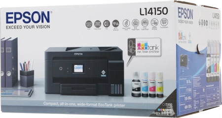 МФУ струйный Epson L14150 (L14150/C11CH96502) A3 Duplex Net WiFi USB RJ-45 черный