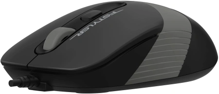 Мышь A4Tech Fstyler FM10ST серый/черный оптическая 1600dpi silent USB для ноутбука 3but (FM10ST GREY)