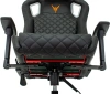 Кресло игровое Knight Outrider черный ромбик эко.кожа с подголов. крестов. металл