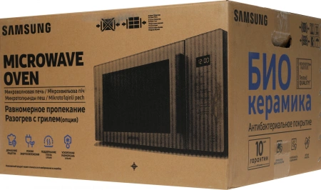 Микроволновая Печь Samsung MG23T5018AE/BW 23л. 800Вт черный/белый