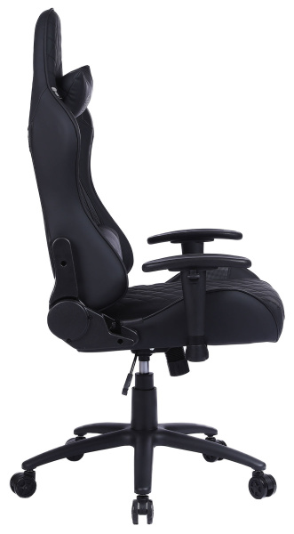 Кресло игровое Cactus CS-CHR-030BL черный эко.кожа с подголов. крестов. сталь