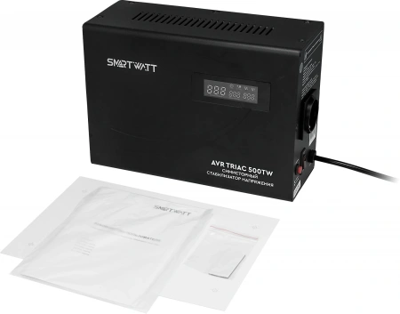 Стабилизатор напряжения Smartwatt AVR Triac 500TW 500ВА черный