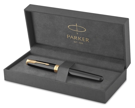 Ручка роллер Parker Sonnet Core T530 (CW1931496) LaqBlack GT F черн. черн. подар.кор.