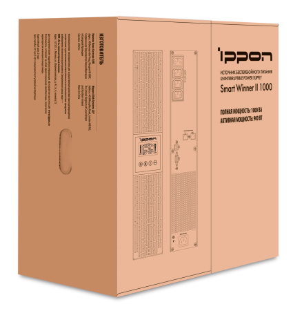 Источник бесперебойного питания Ippon Smart Winner II 1000 900Вт 1000ВА черный